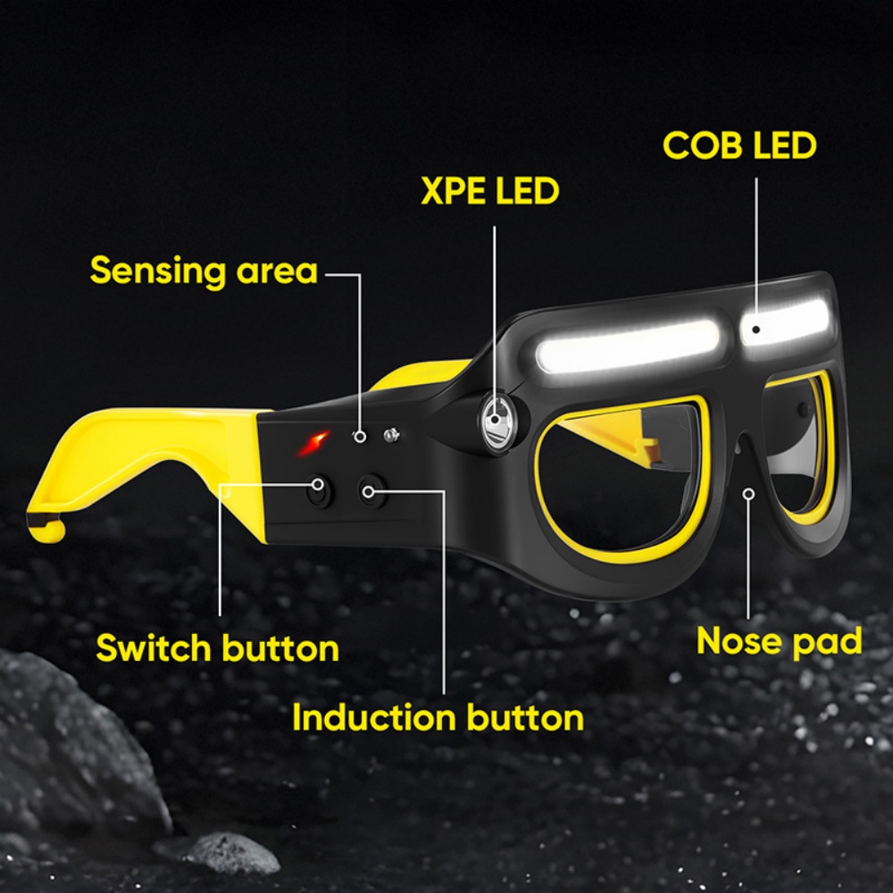 LED Headlamp Glasses Rechargea - Ldr Light Sensor のレビューと価格