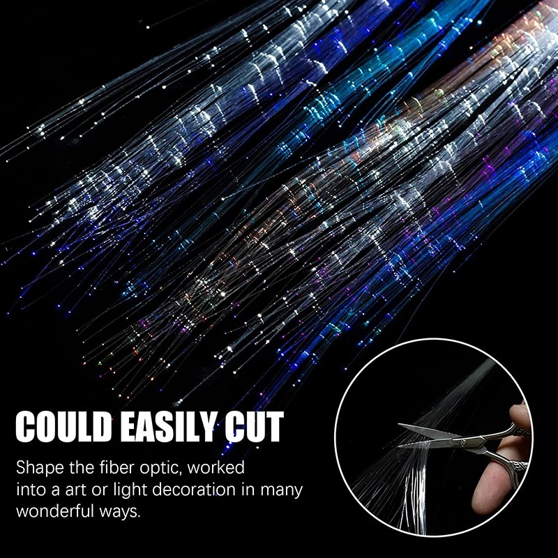 1-10PCS LED Glowing Hair Braid - Diy Halloween Electronics のレビューと価格